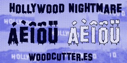 Hollywood Nightmare Font Poster 5