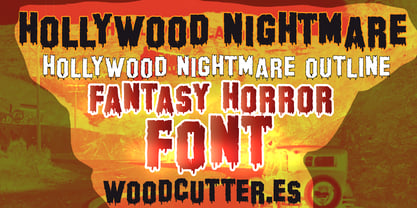 Hollywood Nightmare Font Poster 1