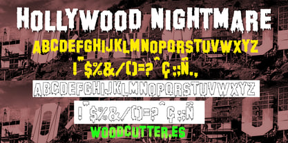 Hollywood Nightmare Font Poster 6