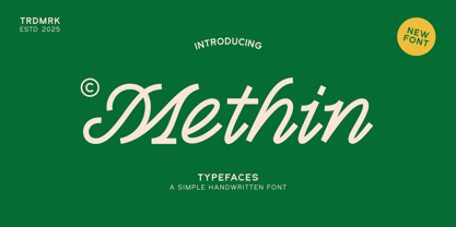 Methin Font Poster 1