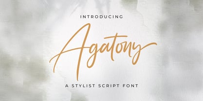 Agatony Font Poster 1