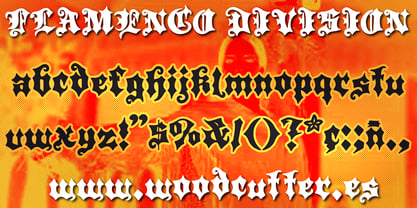 Flamenco Division Font Poster 4