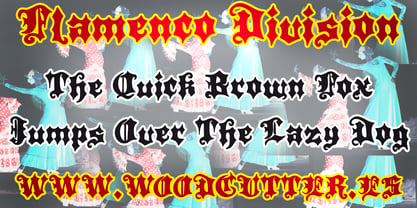 Flamenco Division Font Poster 2