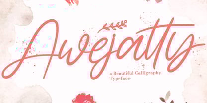 Awejatty Font Poster 1