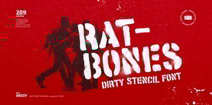 Ratbones Font Poster 1