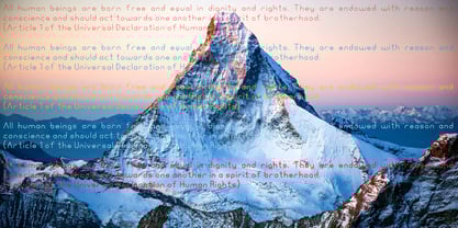 Ongunkan Alps Thin Font Poster 1