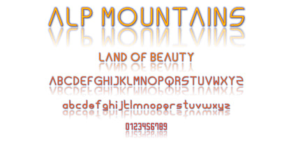 Ongunkan Alps Thin Font Poster 8