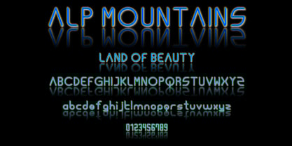 Ongunkan Alps Thin Font Poster 9