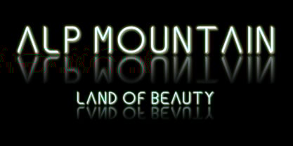 Ongunkan Alps Thin Font Poster 3