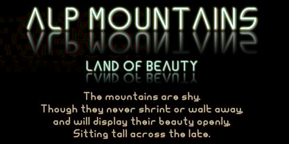 Ongunkan Alps Thin Font Poster 5