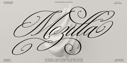 Mozilla Script Font Poster 1