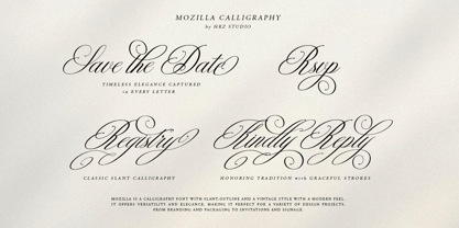 Mozilla Script Font Poster 3