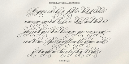 Mozilla Script Font Poster 13