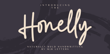 Honelly Font Poster 1