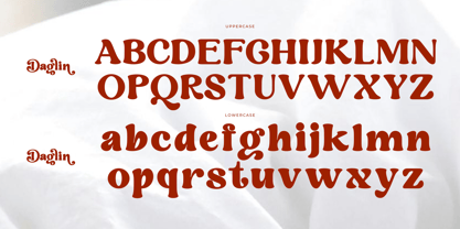 Daglin Font Poster 7