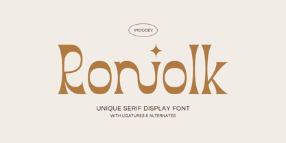 Roniolk Font Poster 1