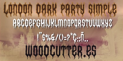 London Dark Party Font Poster 6