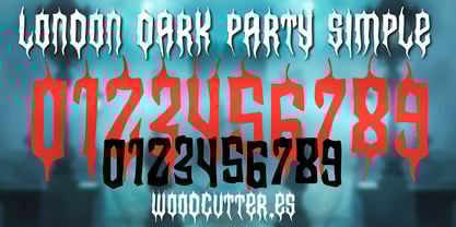 London Dark Party Font Poster 7