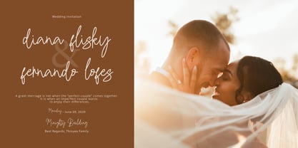 Renistian Signature Font Poster 9