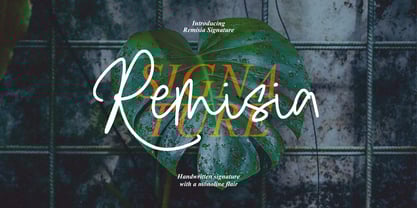 Renistian Signature Font Poster 1