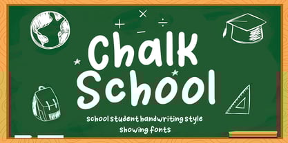 Chalk School Font Poster 1