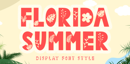 Florida Summer Font Poster 1