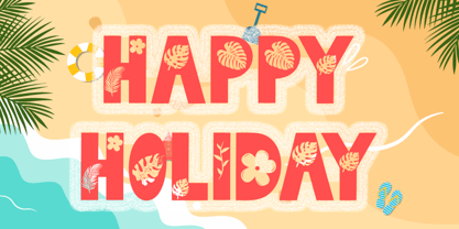 Florida Summer Font Poster 4