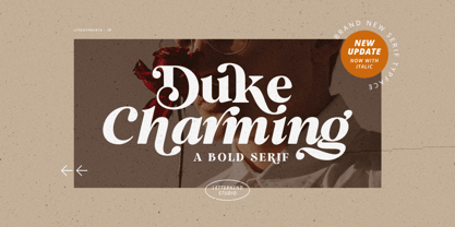 Duke Charming Font Poster 1