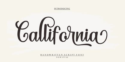 California Modern Script Font Poster 1