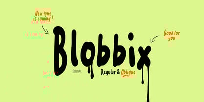 Blobbix Font Poster 1