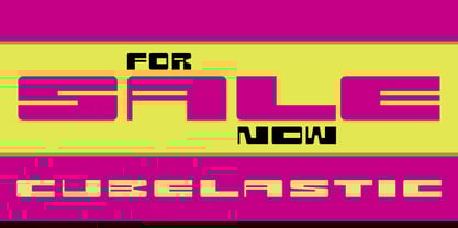 Cubelastic Font Poster 5