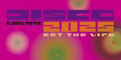 Cubelastic Font Poster 3