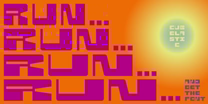 Cubelastic Font Poster 6