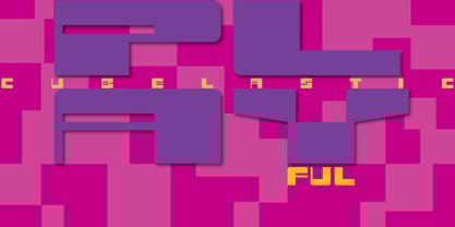 Cubelastic Font Poster 4