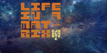 Cubelastic Font Poster 7