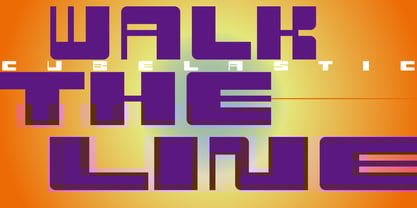 Cubelastic Font Poster 1