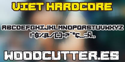 Viet Hardcore Font Poster 4