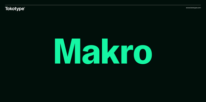 Makro Font Poster 1
