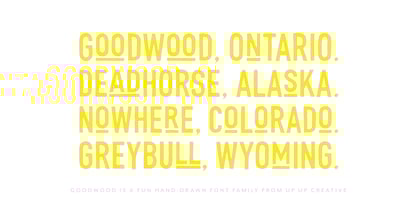 Goodwood Font Poster 5