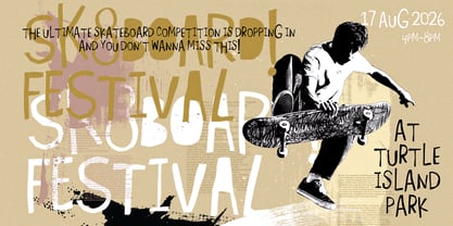 Turtle Island Regular Font Poster 5