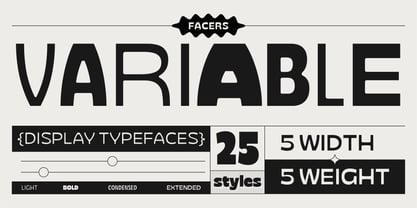 Facers Font Poster 2