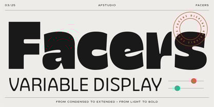 Facers Font Poster 1