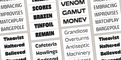 Facers Font Poster 12