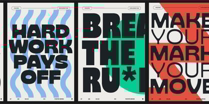 Facers Font Poster 15