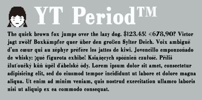 YT Period Font Poster 1