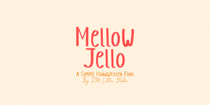 Mellow Jello Font Poster 1