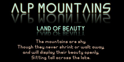 Ongunkan Alps Heavy Font Poster 10