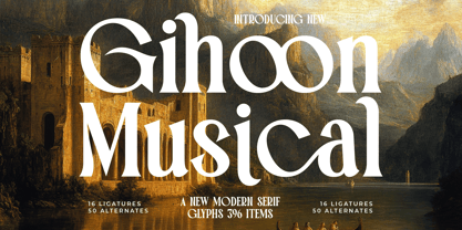 Gihoon Musical Font Poster 1
