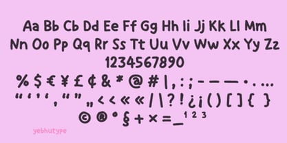 Fluffy Notes Font Poster 6