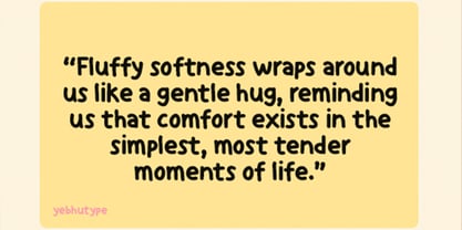 Fluffy Notes Font Poster 5